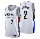 Men's Brooklyn Nets #2 Blake Griffin 2022-23 White City Edition Stitched Basketball Jersey