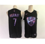 Men's Brooklyn Nets#7 Kevin Durant Swingman Black Rainbow edition Basketball Jersey