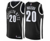 Men's Nike Brooklyn Nets #20 Timofey Mozgov Swingman Black NBA Jersey - City Edition