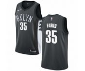 Men's Nike Brooklyn Nets #35 Kenneth Faried Authentic Gray NBA Jersey Statement Edition