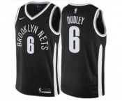 Men's Nike Brooklyn Nets #6 Jared Dudley Authentic Black NBA Jersey - City Edition