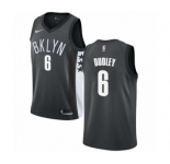 Men's Nike Brooklyn Nets #6 Jared Dudley Authentic Gray NBA Jersey Statement Edition