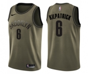 Men's Nike Brooklyn Nets #6 Sean Kilpatrick Swingman Green Salute to Service NBA Jersey