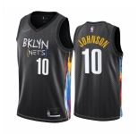 Nike Brooklyn Nets #10 Tyler Johnson Black NBA Swingman 2020-21 City Edition Jersey