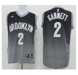 nba brooklyn nets #2 garnett black-grey[drift fashion]