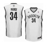 nba brooklyn nets #34 pierce white[revolution 30 swingman]