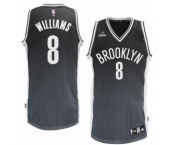 nba brooklyn nets #8 williams black-grey[drift fashion]