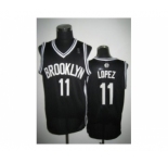 nba new jersey nets #11 brook lopez black