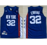 nba new jersey nets #32 julius erving blue[aba hardwood classic swingman]