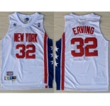 nba new jersey nets #32 julius erving white[aba hardwood classic swingman]