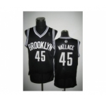 nba new jersey nets #45 gerald wallace black