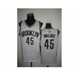 nba new jersey nets #45 gerald wallace white