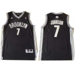 nba new jersey nets #7 joe johnsonblack black[revolution 30 swingman]