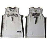 nba new jersey nets #7 joe johnsonblack white[revolution 30 swingman]