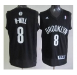 nba new jersey nets #8 d-will black[revolution 30 swingman][d-will]