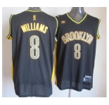 nba new jersey nets #8 williams black[2013 new]