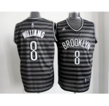 nba new jersey nets #8 williams grey[black strip]