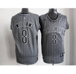 nba new jersey nets #8 williams grey[static fashion swingman]