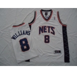 nba new jersey nets #8 williams white[revolution 30]