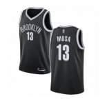 Women's Brooklyn Nets #13 Dzanan Musa Authentic Black Basketball Jersey - Icon Edition