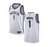 Women's Nike Brooklyn Nets #1 D'Angelo Russell Authentic White NBA Jersey - Association Edition