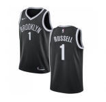 Women's Nike Brooklyn Nets #1 D'Angelo Russell Swingman Black Road NBA Jersey - Icon Edition