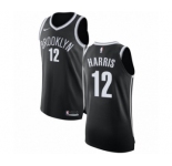Women's Nike Brooklyn Nets #12 Joe Harris Authentic Black NBA Jersey - Icon Edition