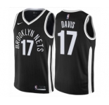 Women's Nike Brooklyn Nets #17 Ed Davis Swingman Black NBA Jersey - City Edition