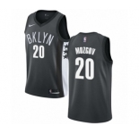 Women's Nike Brooklyn Nets #20 Timofey Mozgov Authentic Gray NBA Jersey Statement Edition