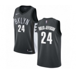 Women's Nike Brooklyn Nets #24 Rondae Hollis-Jefferson Authentic Gray NBA Jersey Statement Edition