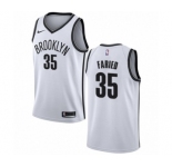 Women's Nike Brooklyn Nets #35 Kenneth Faried Swingman White NBA Jersey - Association Edition