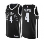 Women's Nike Brooklyn Nets #4 Jahlil Okafor Swingman Black NBA Jersey - City Edition