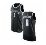 Women's Nike Brooklyn Nets #6 Sean Kilpatrick Authentic Black Road NBA Jersey - Icon Edition