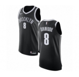 Women's Nike Brooklyn Nets #8 Spencer Dinwiddie Authentic Black NBA Jersey - Icon Edition