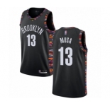 Youth Brooklyn Nets #13 Dzanan Musa Swingman Black Basketball Jersey - 2018-19 City Edition