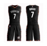 Youth Brooklyn Nets #7 Kevin Durant Swingman Black Basketball Suit Jersey - City Edition