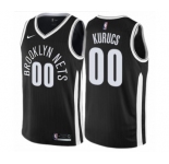 Youth Nike Brooklyn Nets #00 Rodions Kurucs Swingman Black NBA Jersey - City Edition