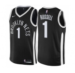 Youth Nike Brooklyn Nets #1 D'Angelo Russell Swingman Black NBA Jersey - City Edition
