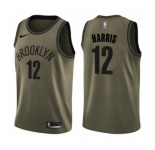 Youth Nike Brooklyn Nets #12 Joe Harris Swingman Green Salute to Service NBA Jersey