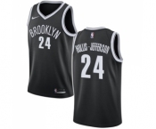 Youth Nike Brooklyn Nets #24 Rondae Hollis-Jefferson Swingman Black Road NBA Jersey - Icon Edition