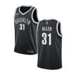 Youth Nike Brooklyn Nets #31 Jarrett Allen Swingman Black Road NBA Jersey - Icon Edition