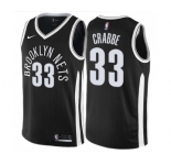 Youth Nike Brooklyn Nets #33 Allen Crabbe Swingman Black NBA Jersey - City Edition