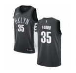 Youth Nike Brooklyn Nets #35 Kenneth Faried Swingman Gray NBA Jersey Statement Edition
