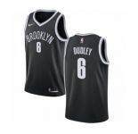 Youth Nike Brooklyn Nets #6 Jared Dudley Swingman Black NBA Jersey - Icon Edition