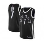 Youth Nike Brooklyn Nets #7 Jeremy Lin Swingman Black NBA Jersey - City Edition
