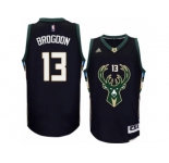 Men Adidas Milwaukee Bucks #13 Malcolm Brogdon Swingman Black Alternate NBA Jersey