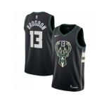 Men Nike Milwaukee Bucks #13 Malcolm Brogdon Black NBA Swingman Statement Edition Jersey