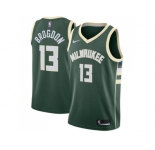 Men Nike Milwaukee Bucks #13 Malcolm Brogdon Green Stitched NBA Swingman Jersey