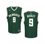 Men's Adidas Milwaukee Bucks #9 Michael Beasley Authentic Green Road NBA Jersey