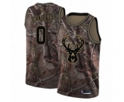 Men's Milwaukee Bucks #0 Donte DiVincenzo Swingman Camo Realtree Collection Basketball Jersey